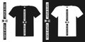 Japan, Tokyo city slogan for t shirt. Typography graphics with example on a t-shirt. Vertical print for apparel